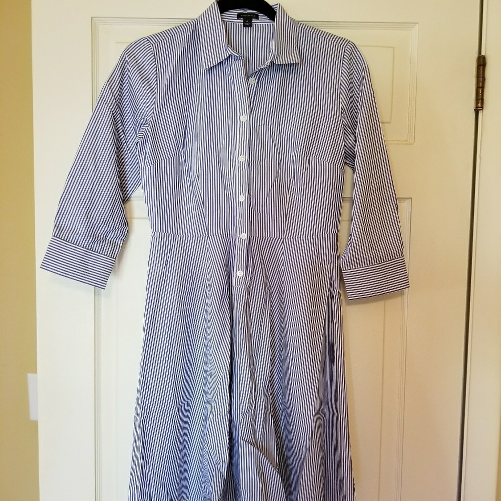 Ann Taylor shirt dress fit flare